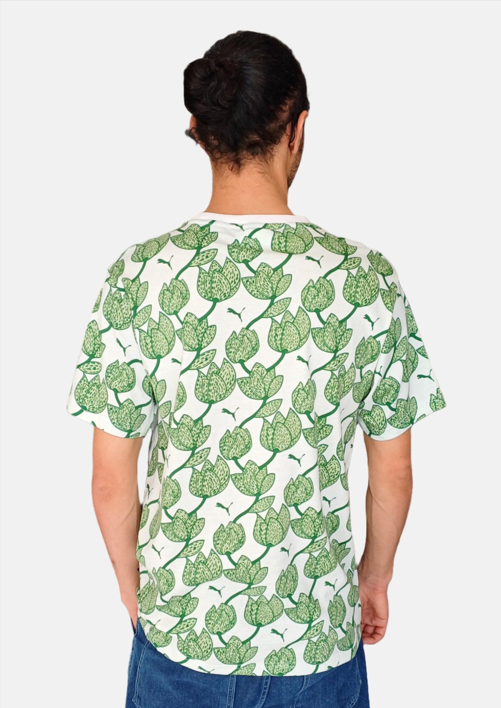 تي شيرت PUMA WHT FLORARY ROUNDNECK T-Shirt