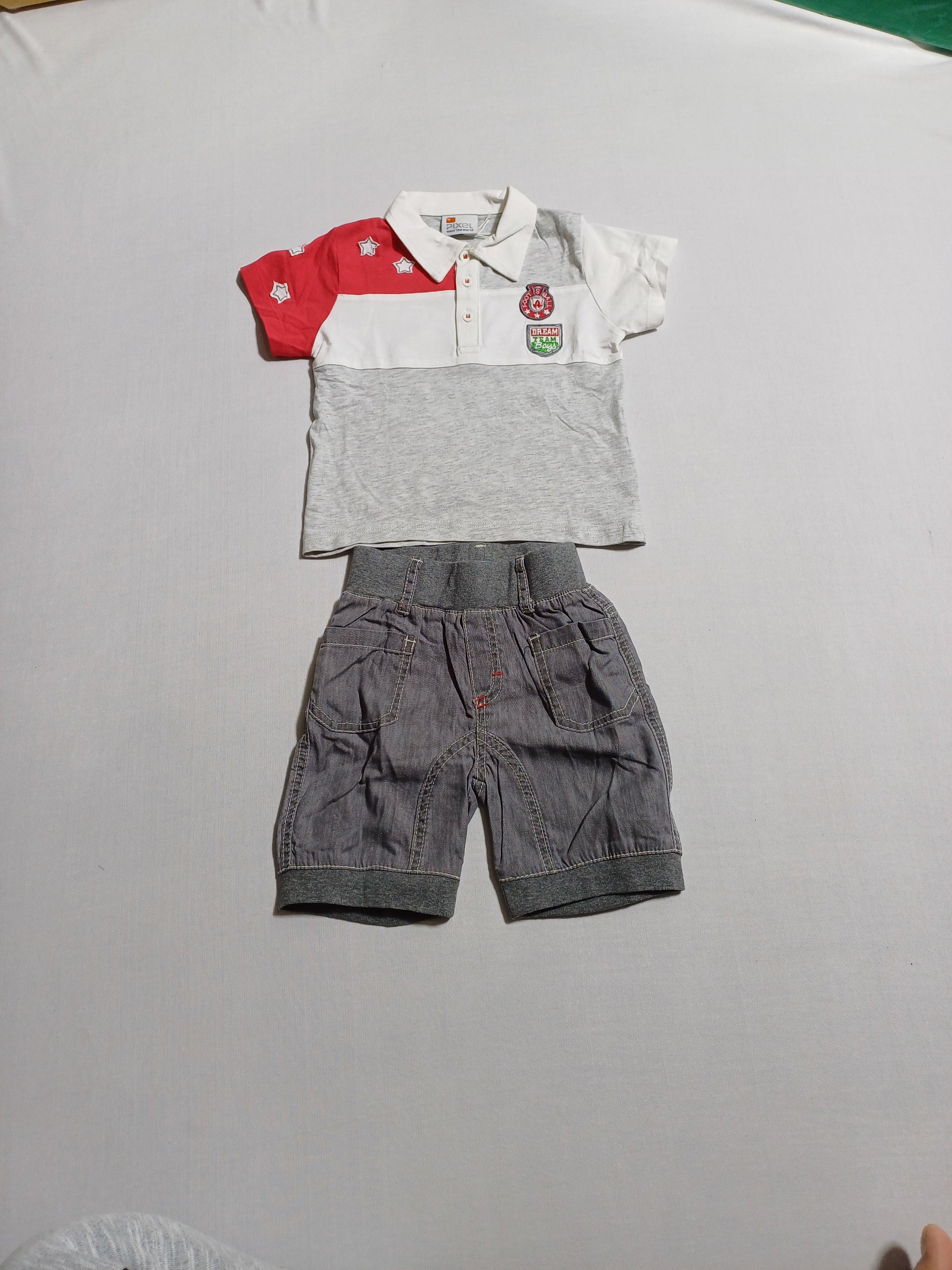 PIXEL 12M 2PCS SET POLO T-SHIRT+SHORTS ES000100