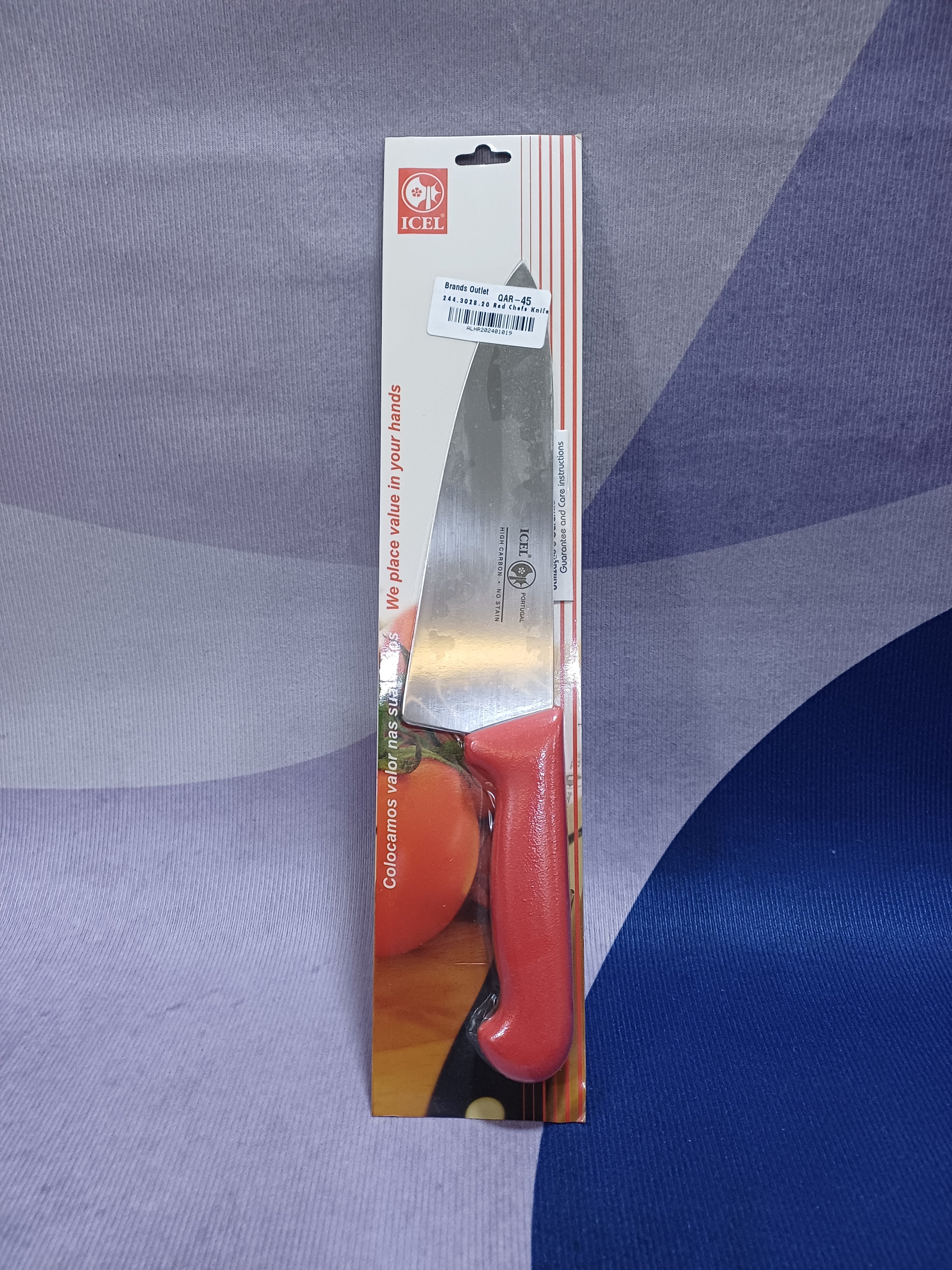 244.3028.20 Red Chefs Knife 20cm