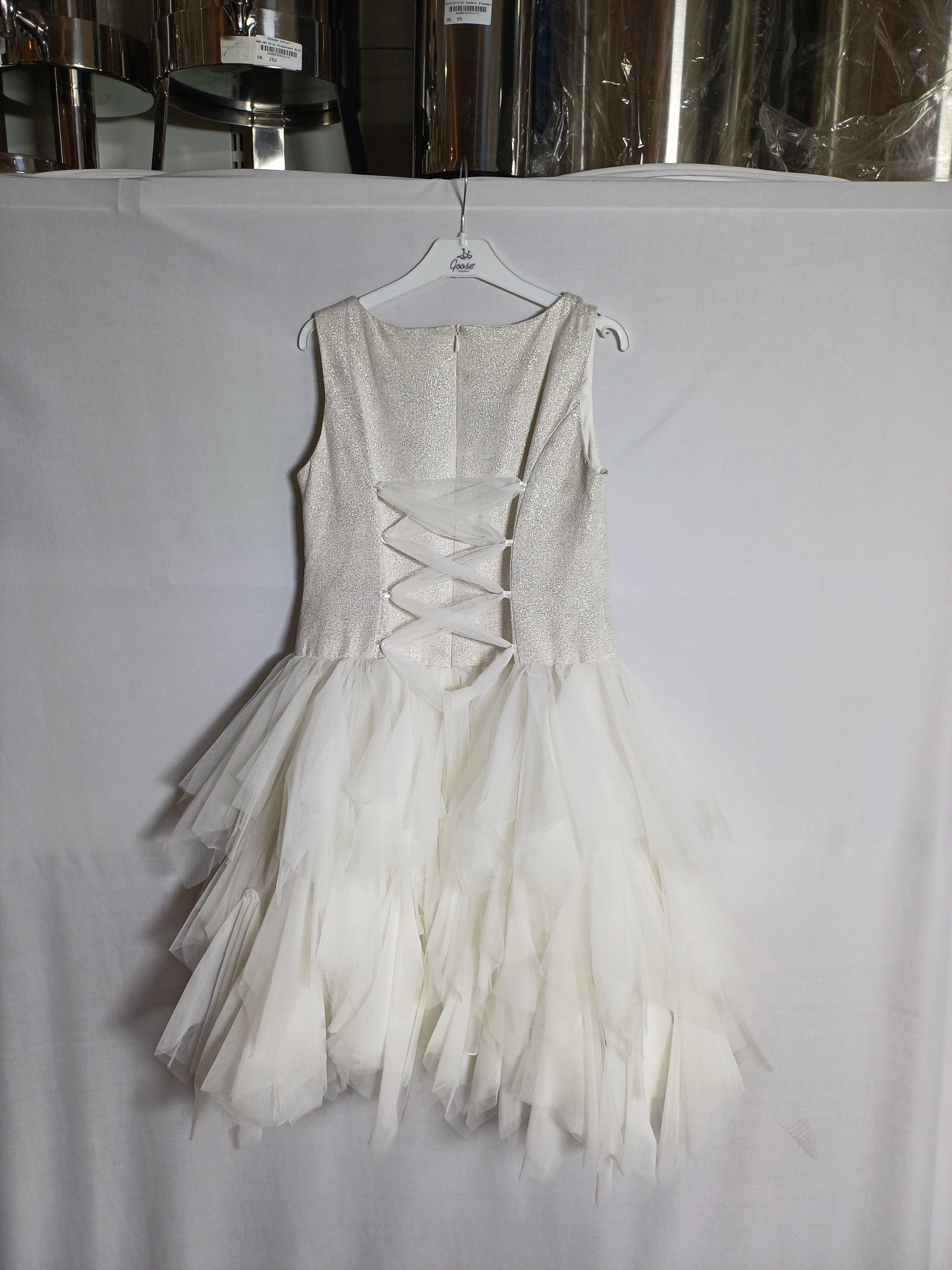 ROSIANA CHIE WHITE-11A GIRL DRESS R75530-542