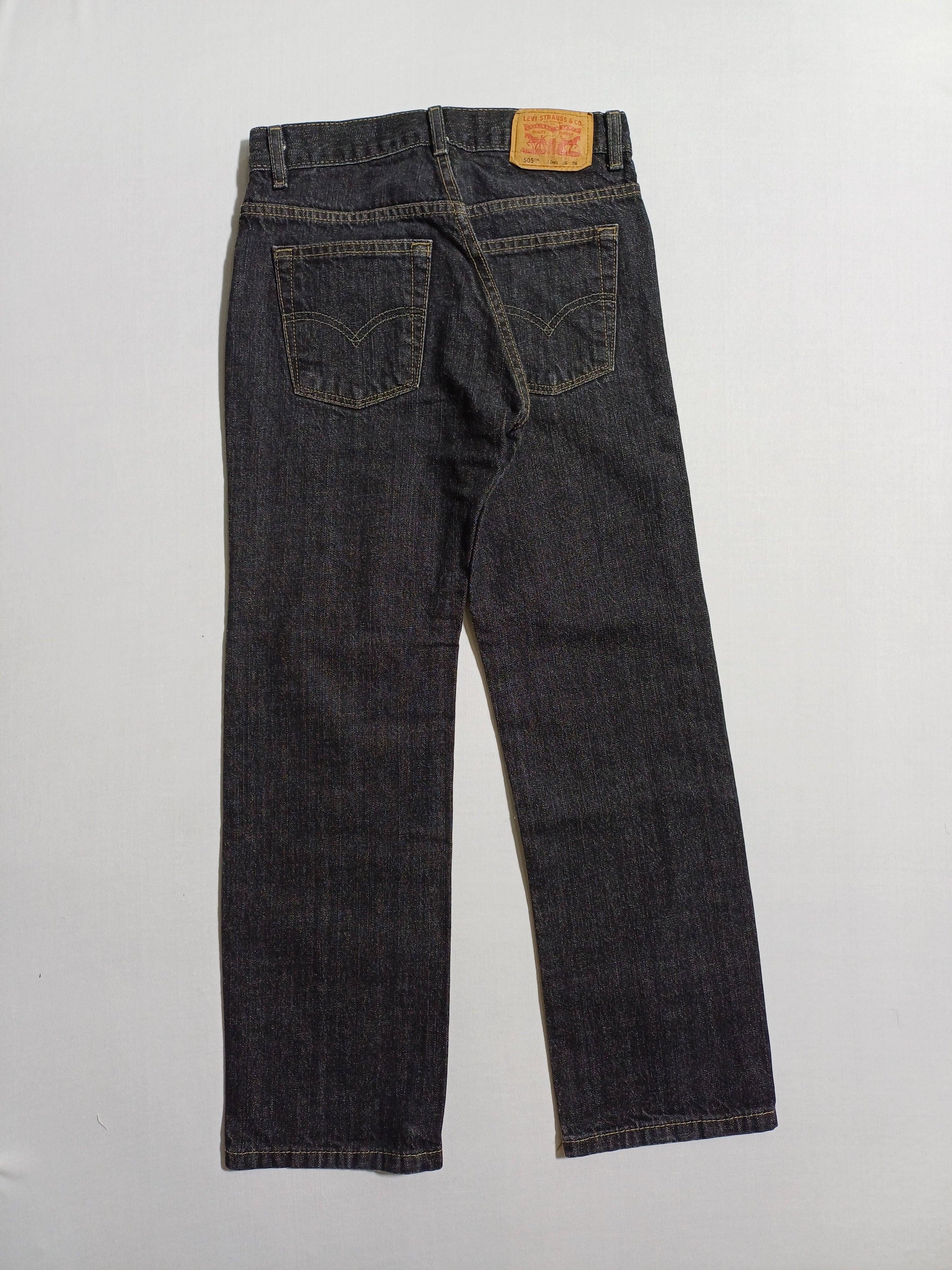 LEVI'S 12-REG 26X26 BOYS JEANS BLACK