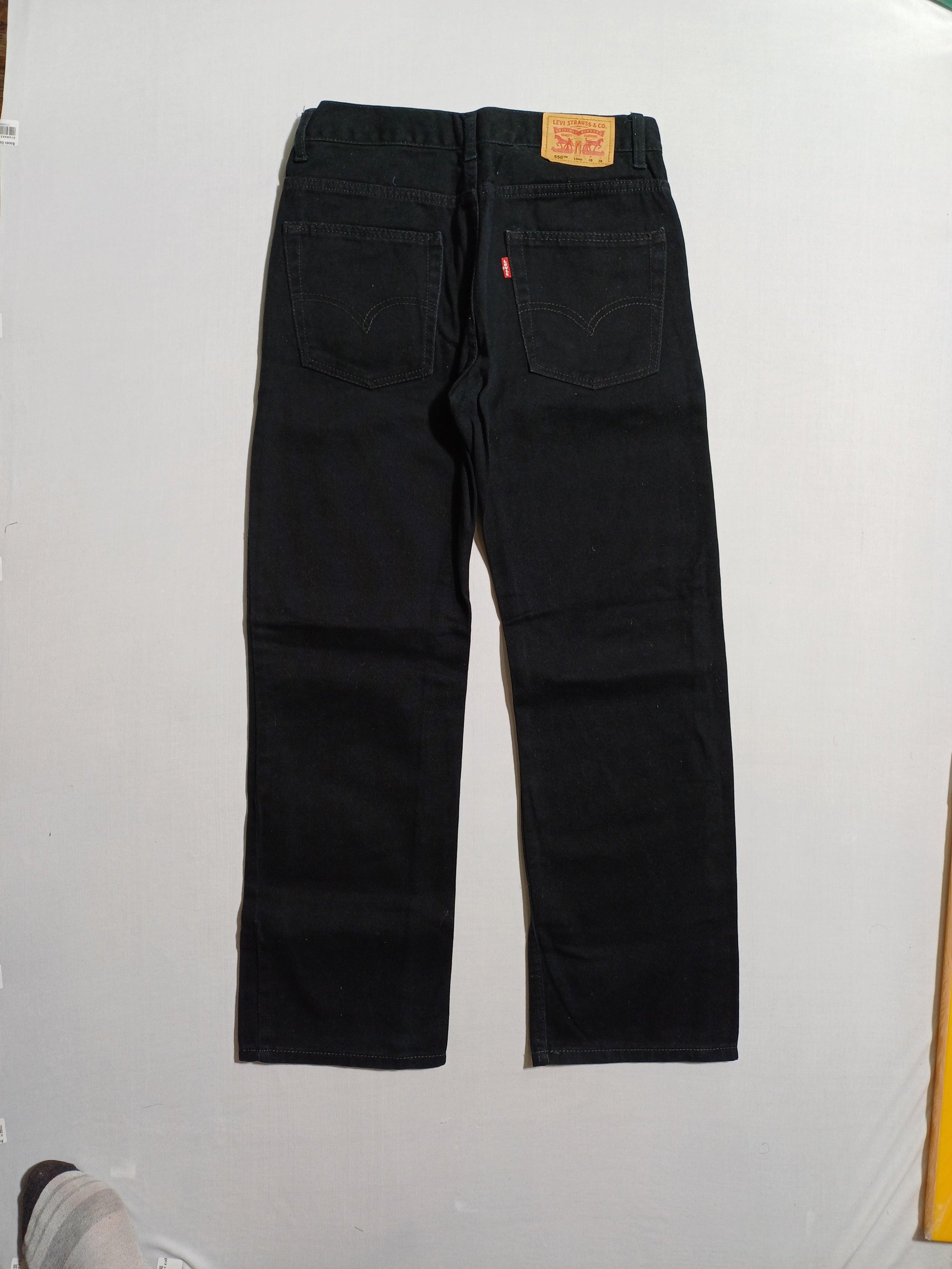 LEVI'S 16-REG  28X28 BOYS JEANS BLACK