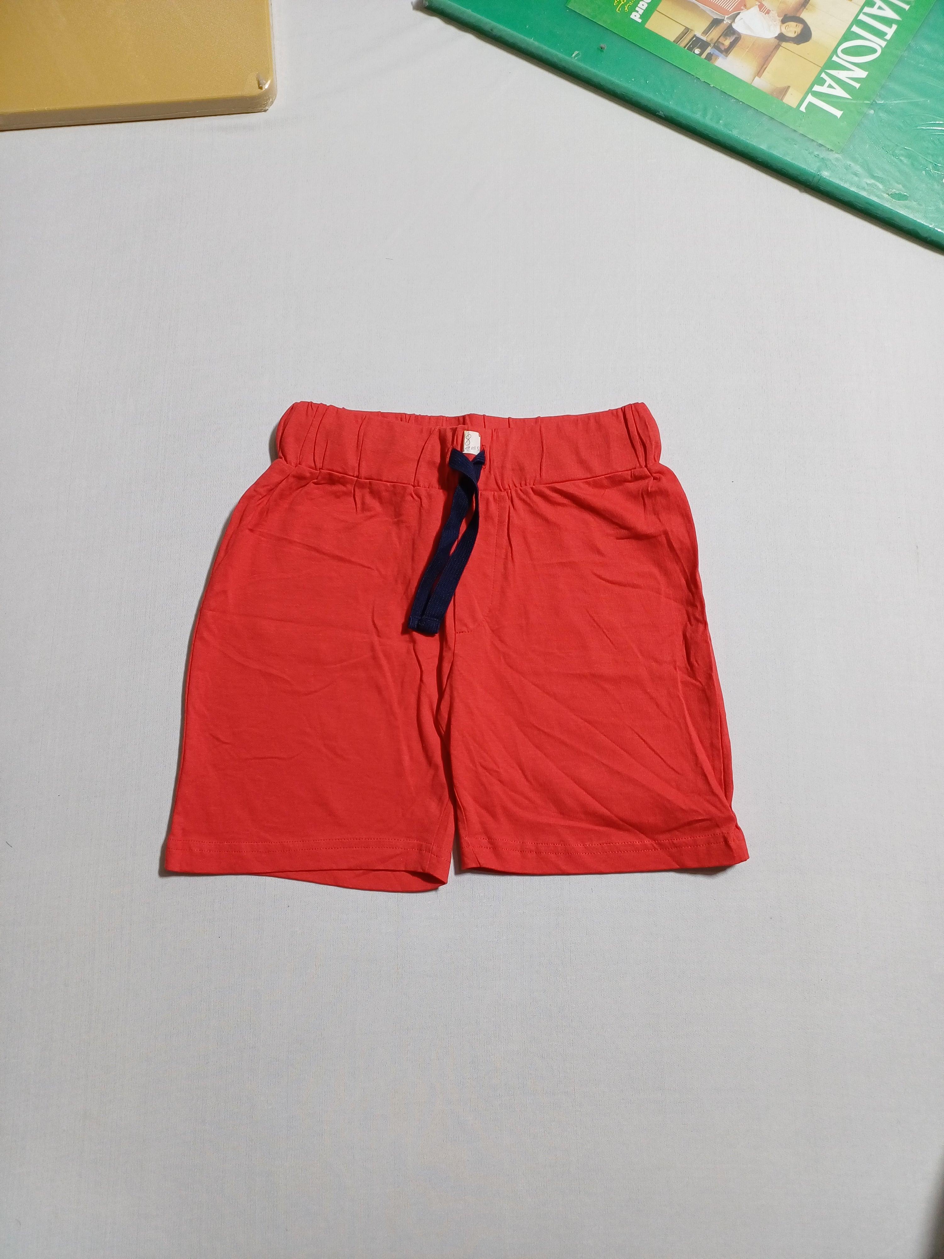 KIDS SHORTS RED-8A