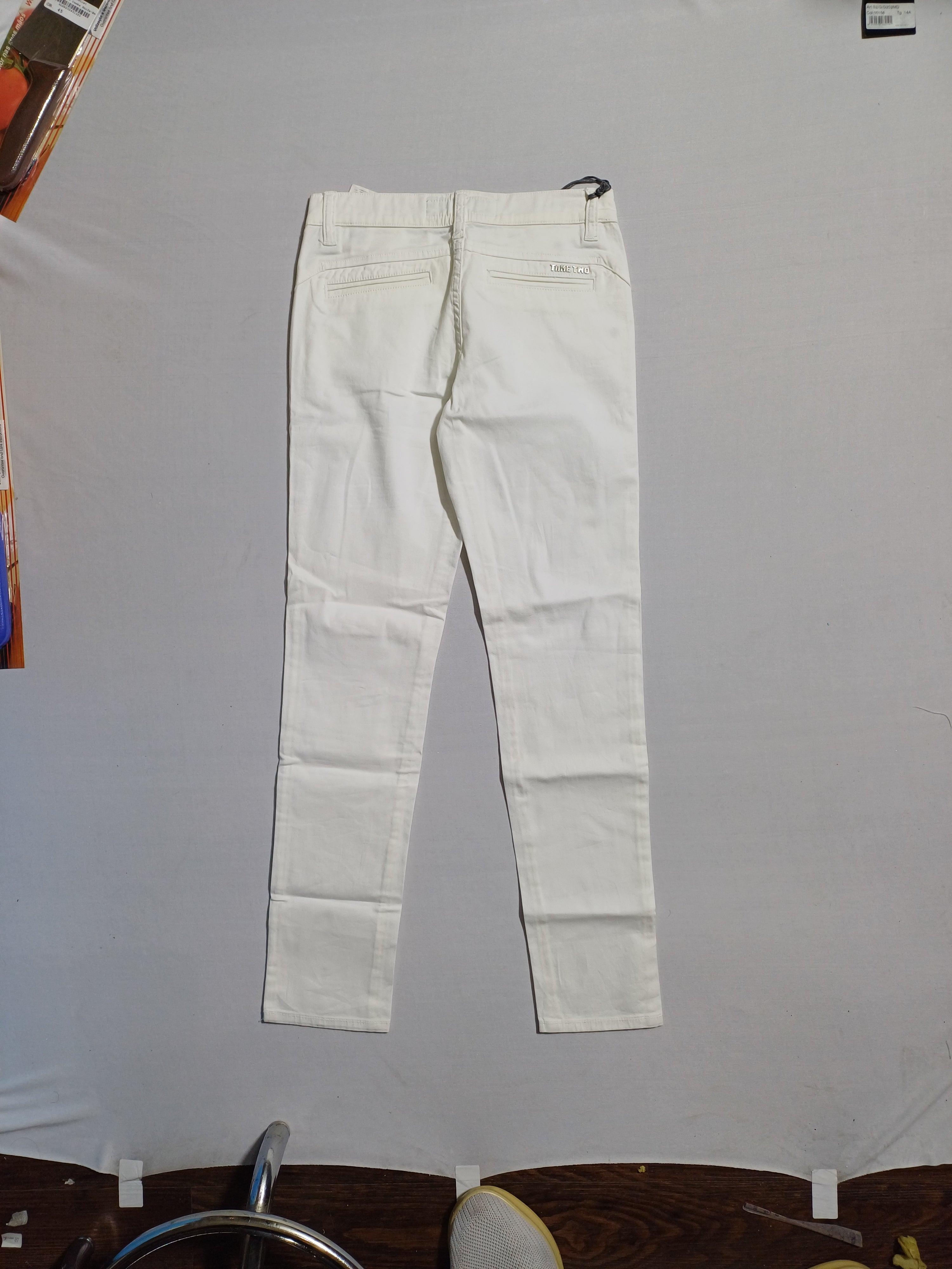 TAKE TWO WHITE-10Y C9132 GIRL TROUSER