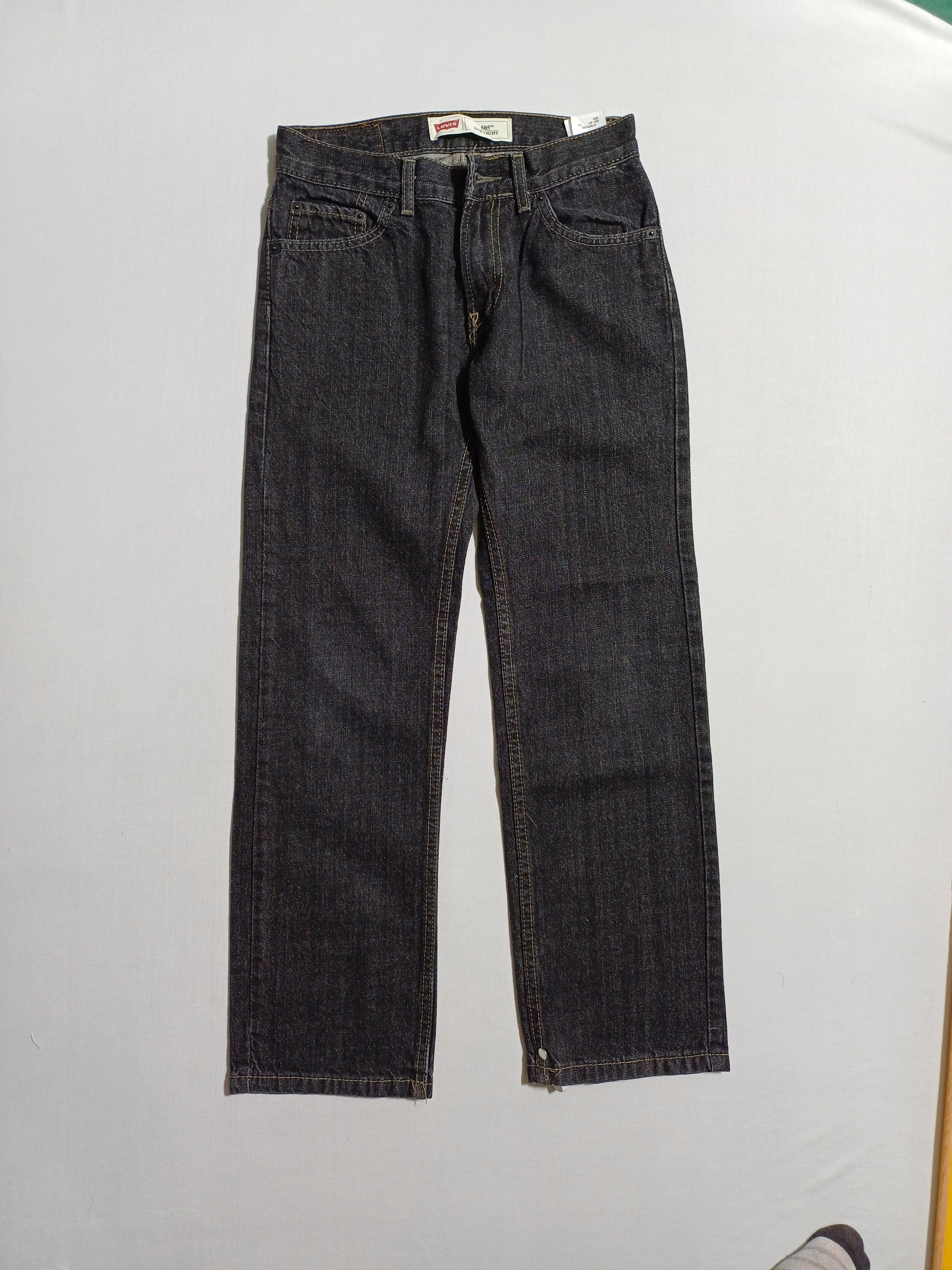 LEVI'S 12-REG 26X26 BOYS JEANS BLACK