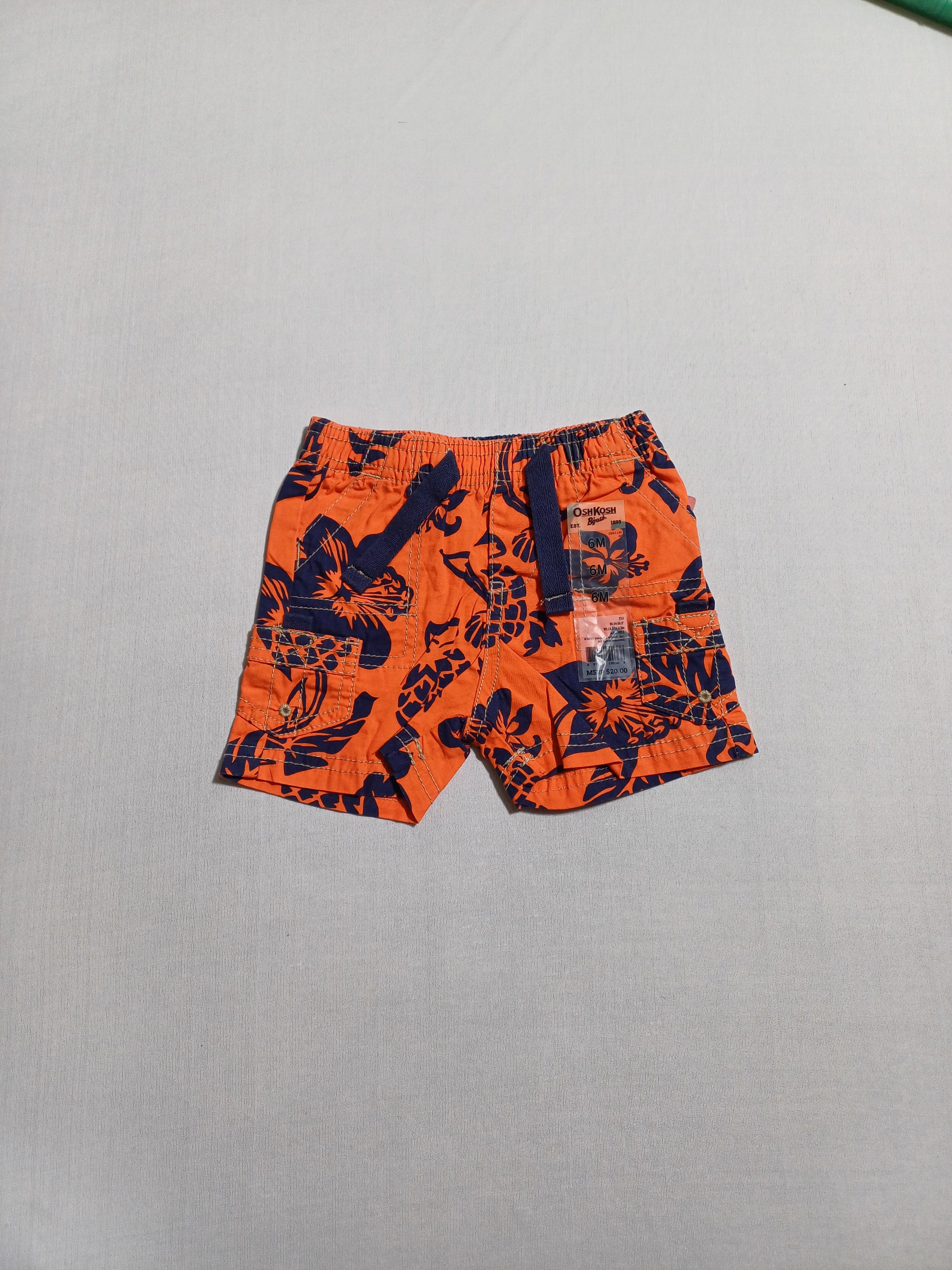 OSHKOSH ORANGE-6M BOY SHORTS 424-901