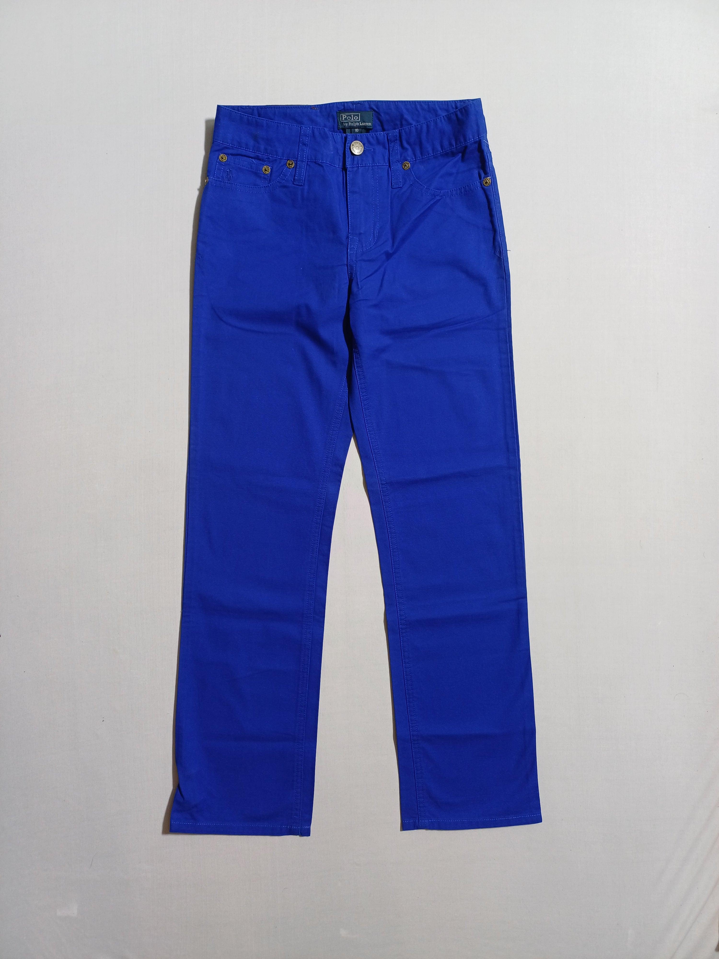 RALPH LAUREN BLUE-10Y BOY TROUSER