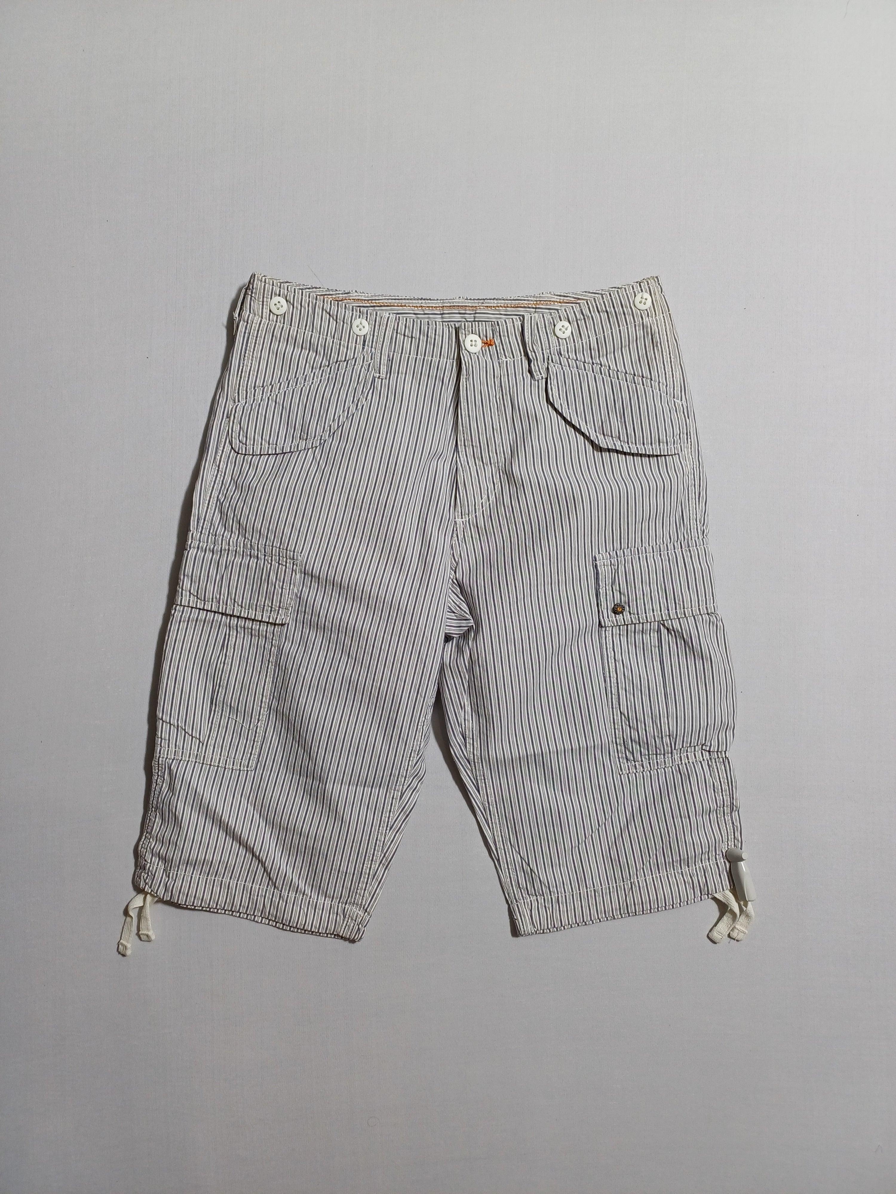 MASONS BLUEWHITE-14Y BOY CARGO SHORTS 5BE61550