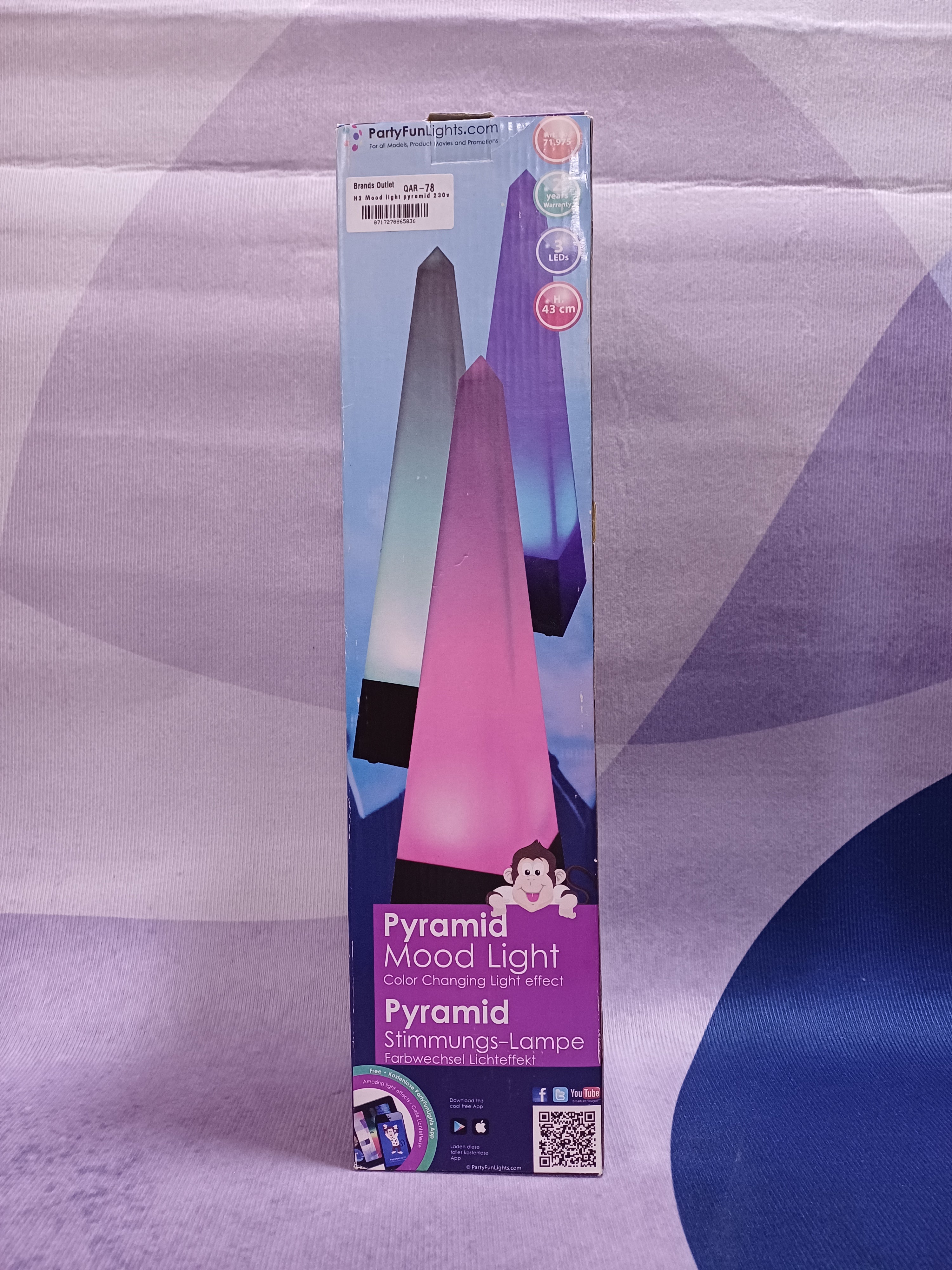 H2 Mood light pyramid 230v