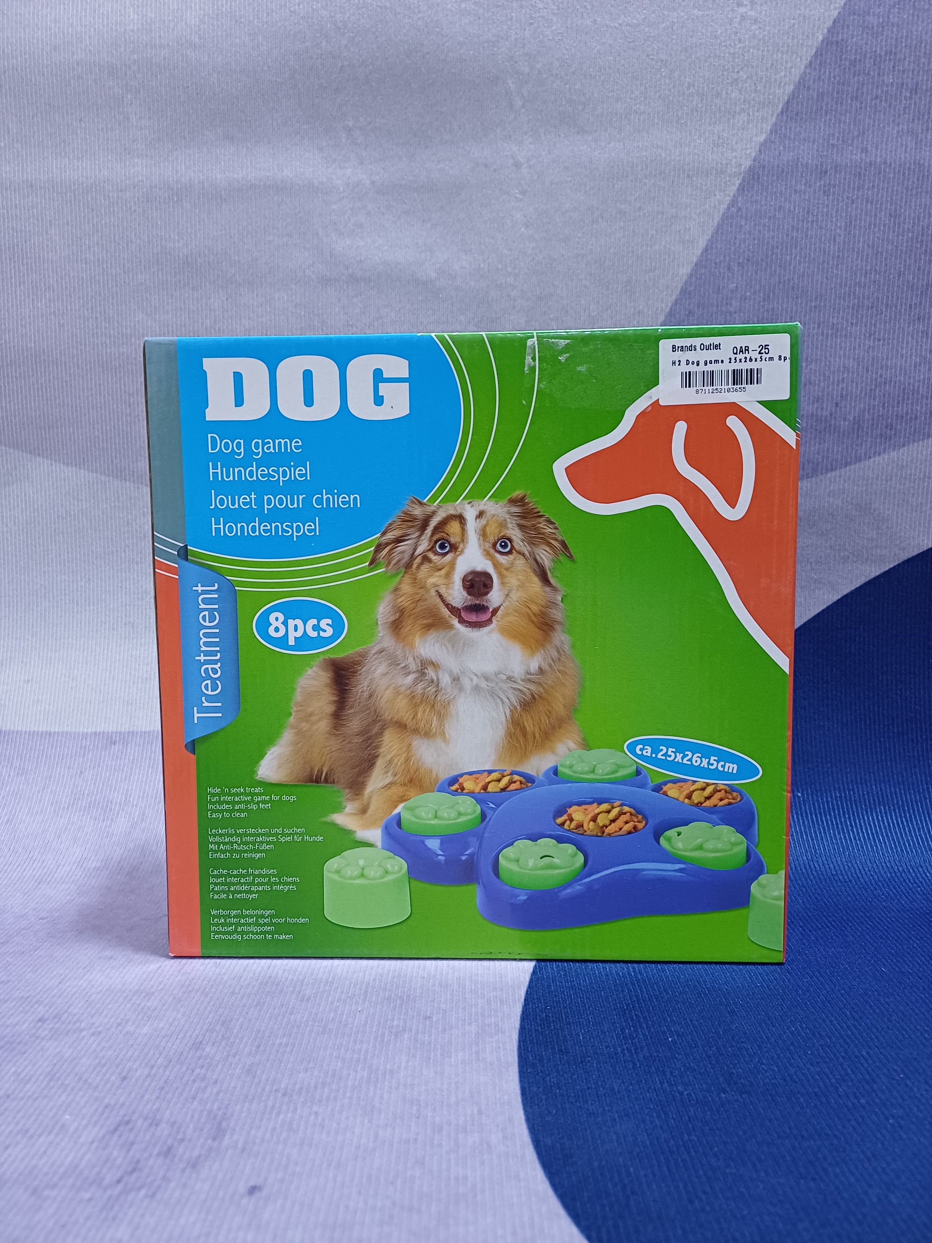 H2 Dog game 25x26x5cm 8pcs PP
