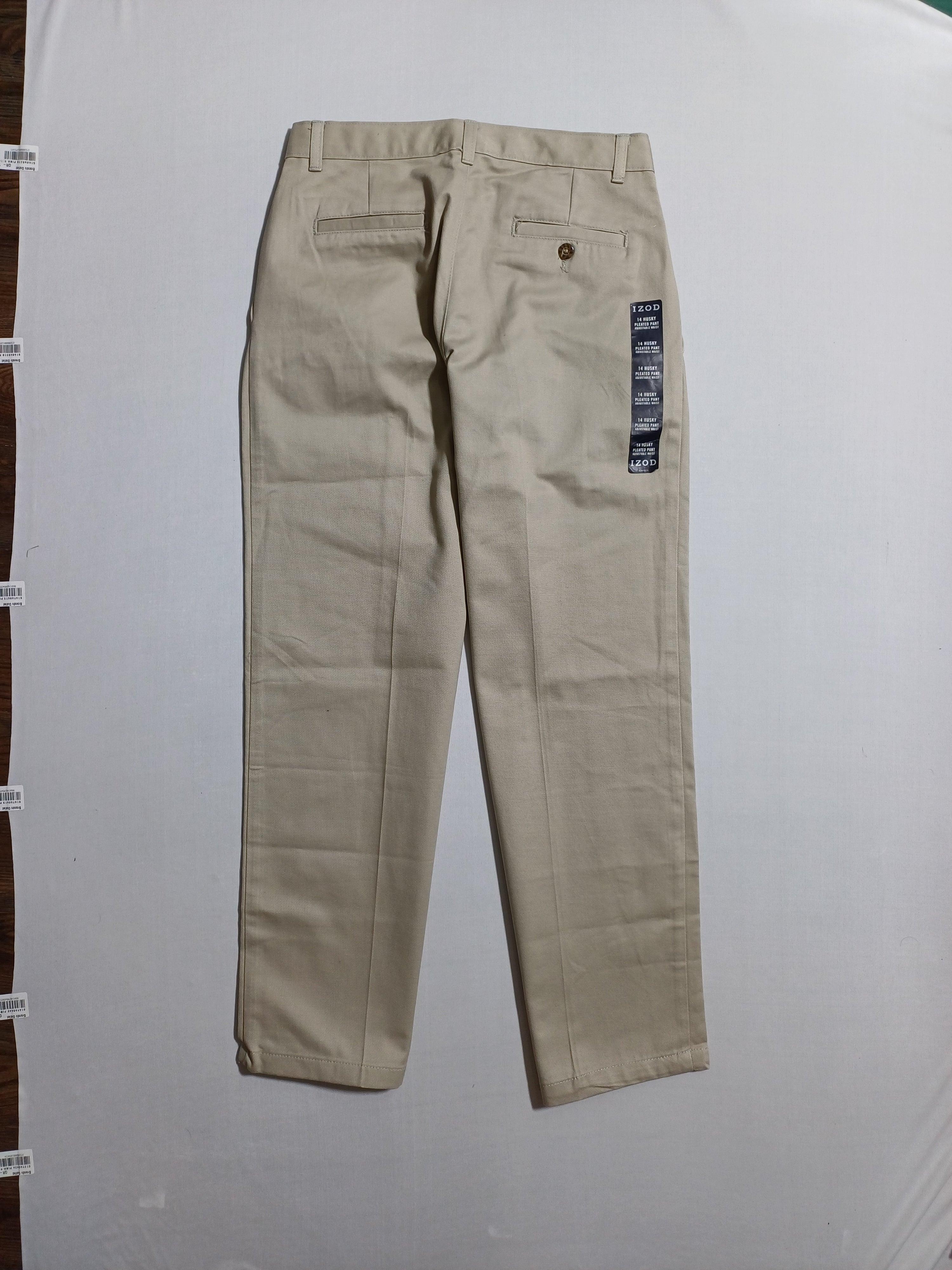 IZOD BEIGE-14-HUSKY BOY PANT Z856008B