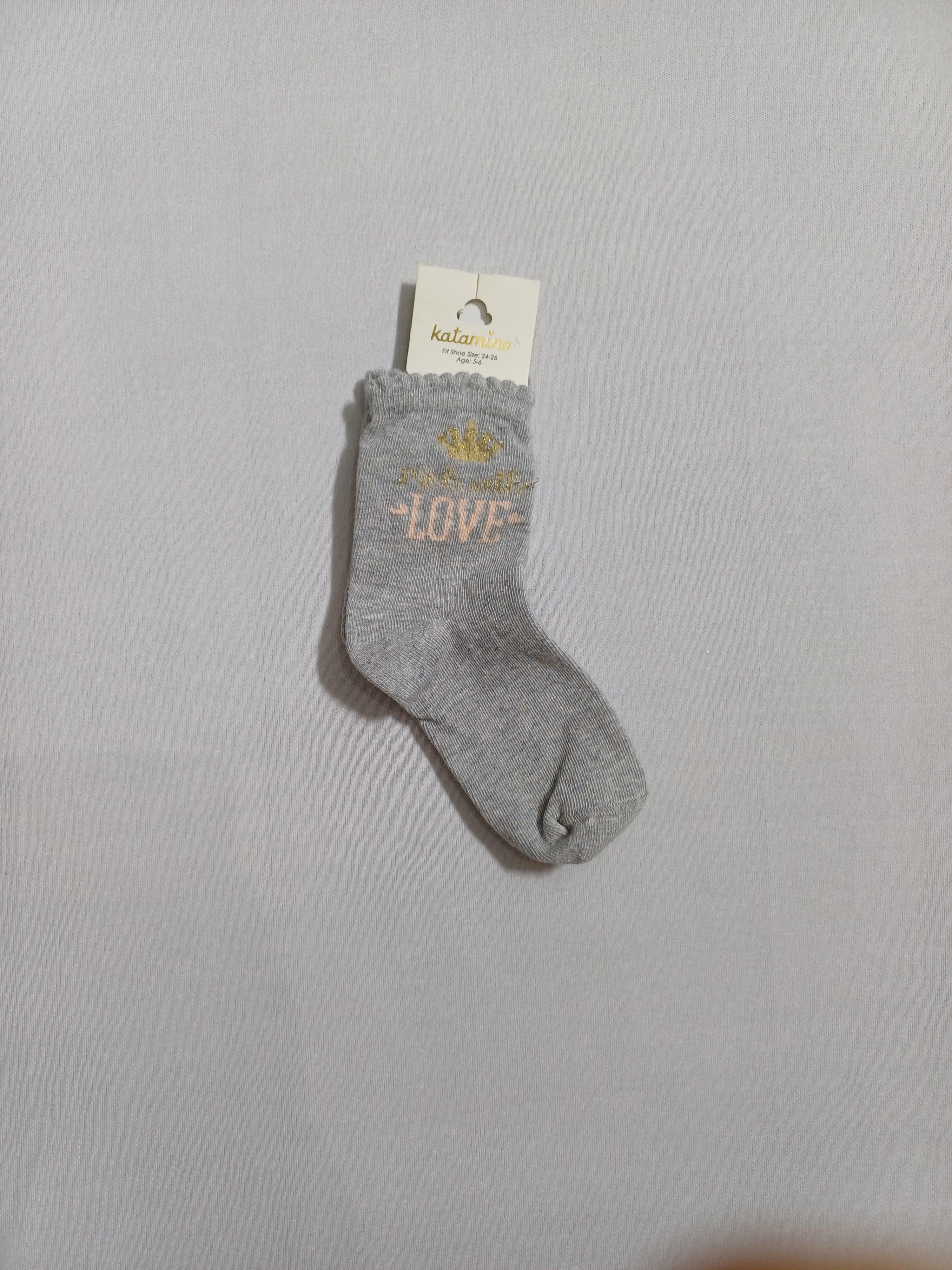k20020 Grey Karolina girl socks